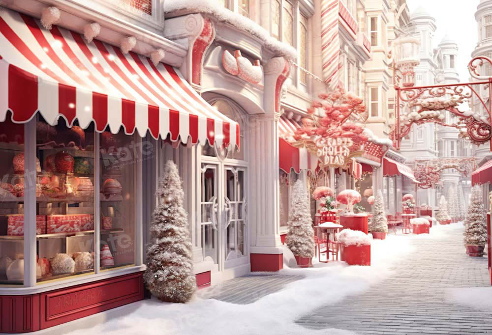 Kate Snow Christmas Town Store Backdrop Designed by Chain Photography - Kate Backdrop AU