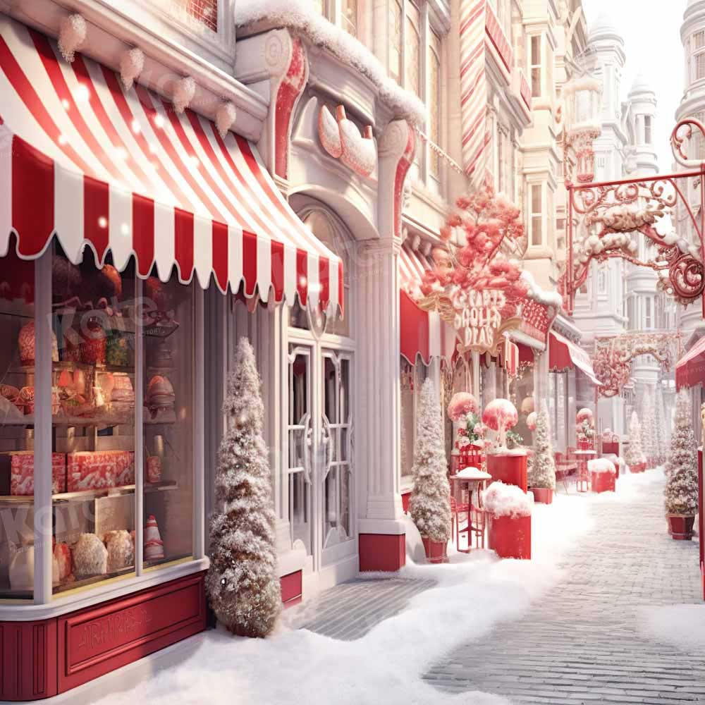 Kate Snow Christmas Town Store Backdrop Designed by Chain Photography - Kate Backdrop AU