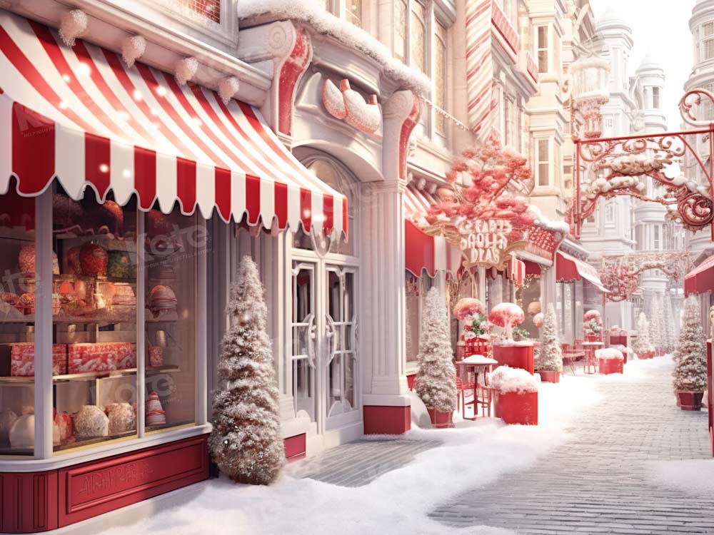 Kate Snow Christmas Town Store Backdrop Designed by Chain Photography - Kate Backdrop AU