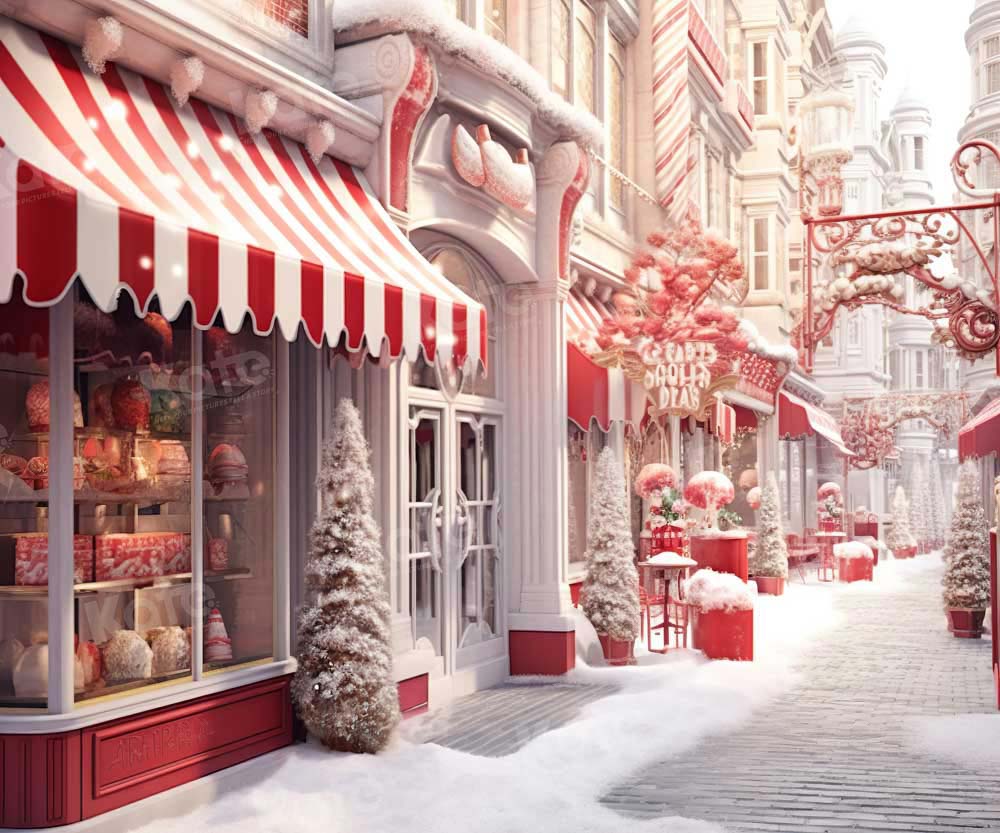 Kate Snow Christmas Town Store Backdrop Designed by Chain Photography - Kate Backdrop AU