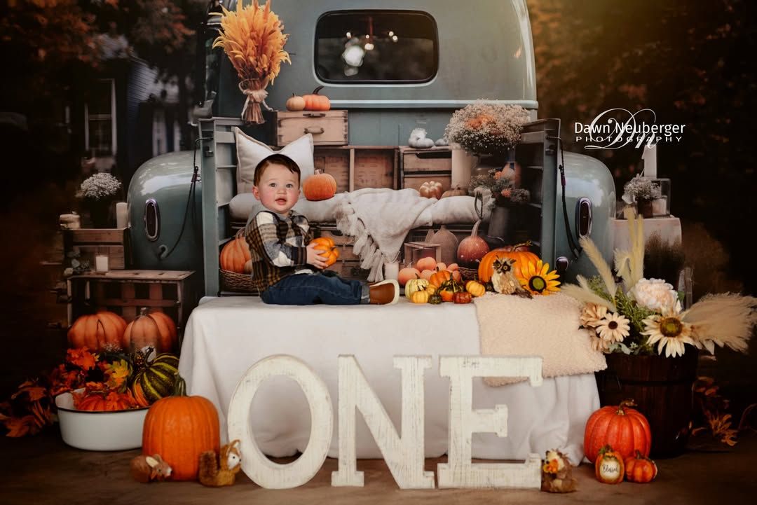 Kate Autumn Car Truck Backdrop for Photography - Kate Backdrop AU