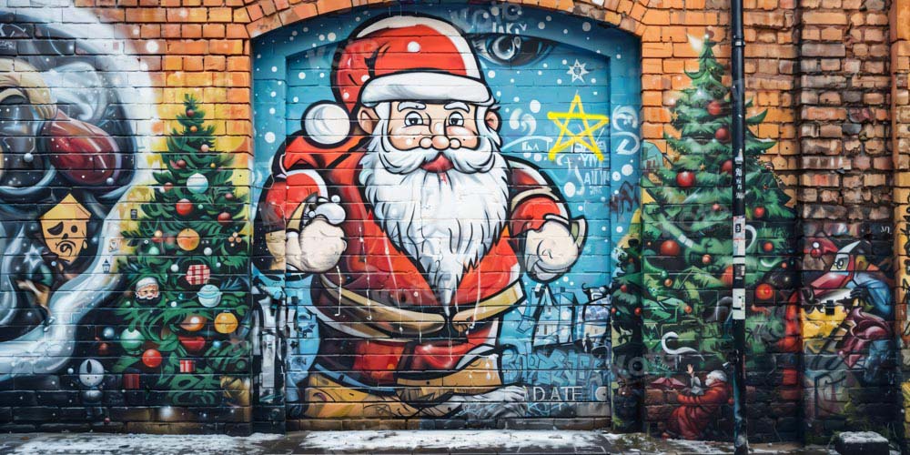 Kate Santa Brick Wall Backdrop Designed by Emetselch - Kate Backdrop AU