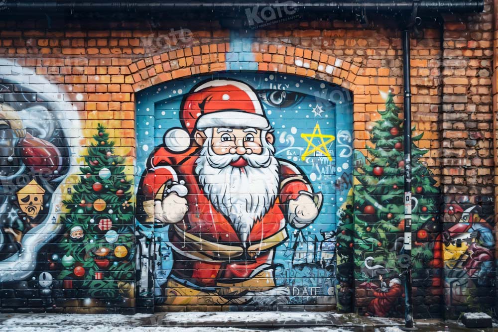 Kate Santa Brick Wall Backdrop Designed by Emetselch - Kate Backdrop AU