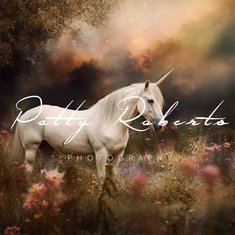 Kate Magic Unicorn Backdrop Designed by Patty Robert - Kate Backdrop AU