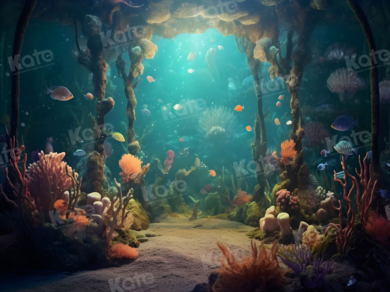 Kate Summer Underwater World Fish Backdrop for Photography - Kate Backdrop AU
