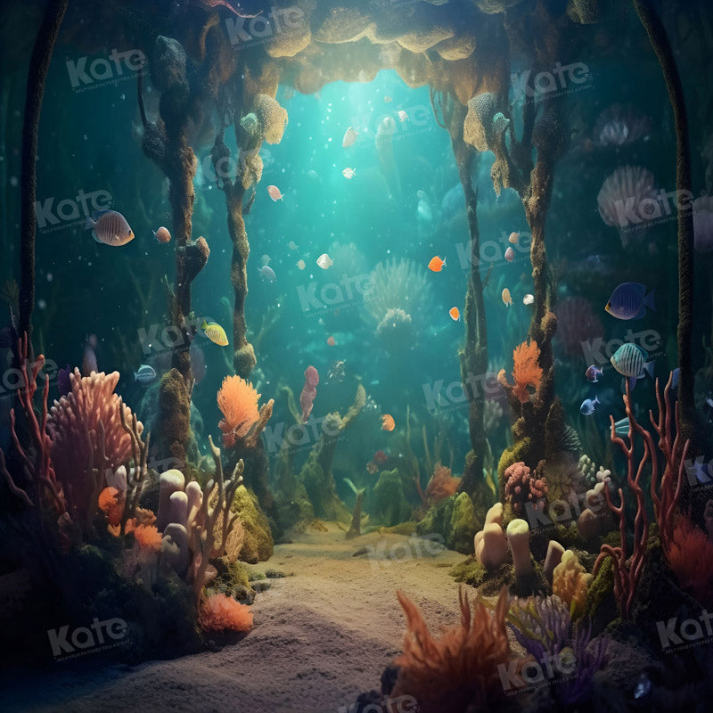 Kate Summer Underwater World Fish Backdrop for Photography - Kate Backdrop AU