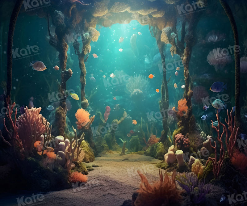 Kate Summer Underwater World Fish Backdrop for Photography - Kate Backdrop AU