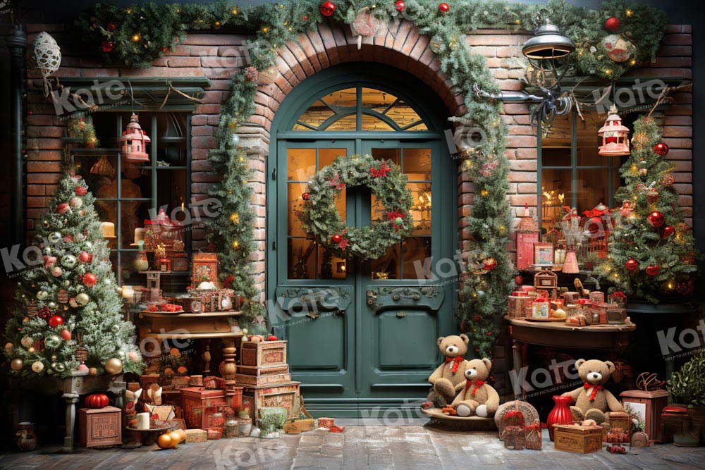 Kate Christmas Decoration Shop Backdrop Designed by Emetselch - Kate Backdrop AU