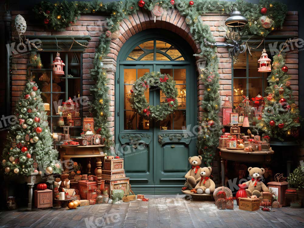 Kate Christmas Decoration Shop Backdrop Designed by Emetselch - Kate Backdrop AU