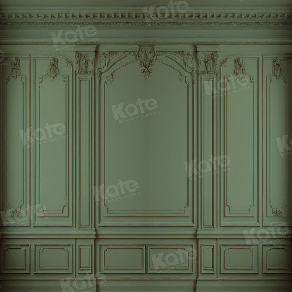 Kate Retro Dark Green Grey Wall Backdrop Designed by Kate Image - Kate Backdrop AU