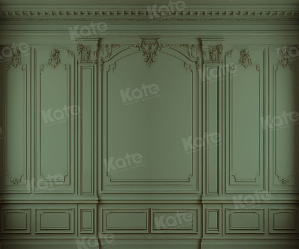 Kate Retro Dark Green Grey Wall Backdrop Designed by Kate Image - Kate Backdrop AU