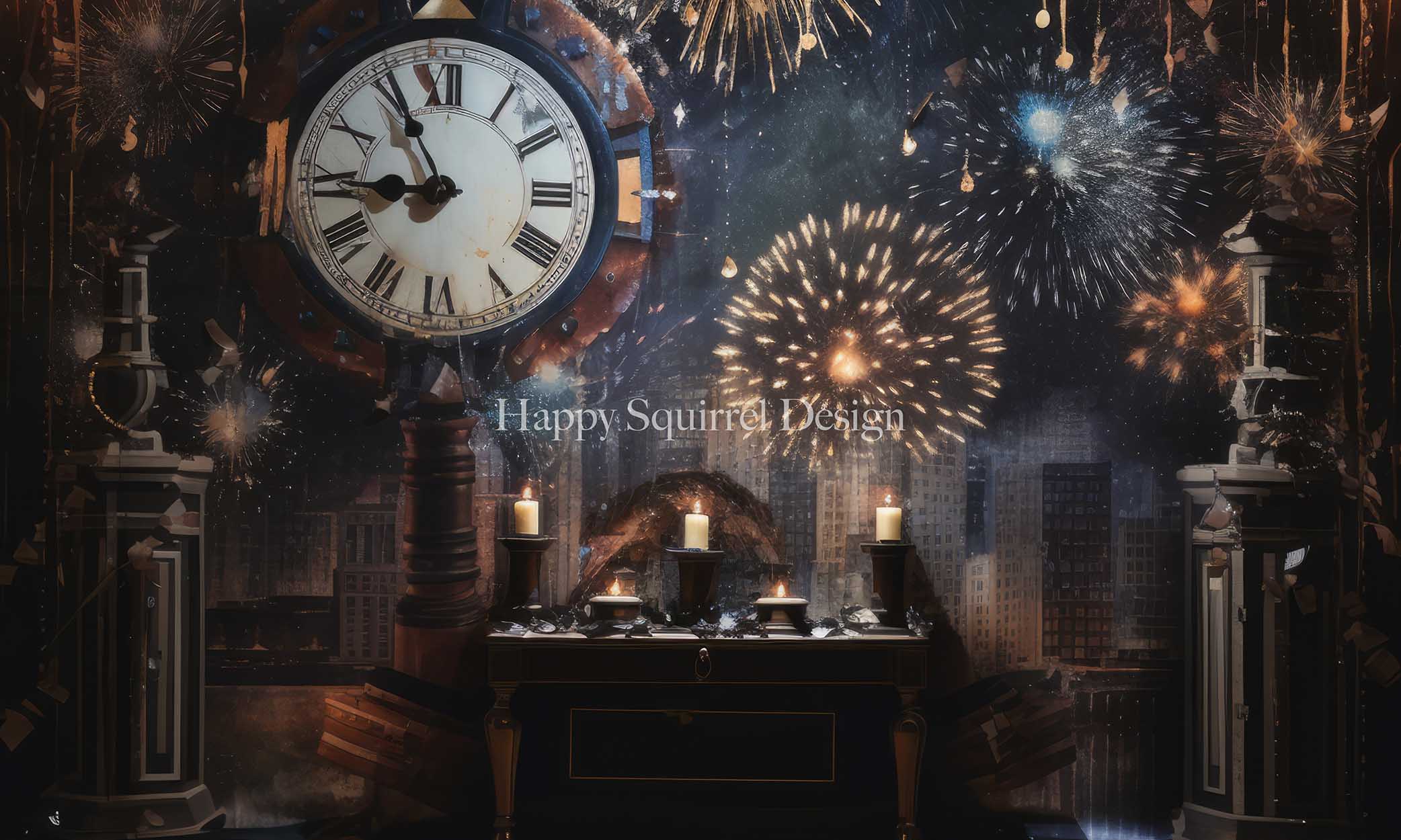 Kate Celebration Clock Designed by Happy Squirrel Design - Kate Backdrop AU