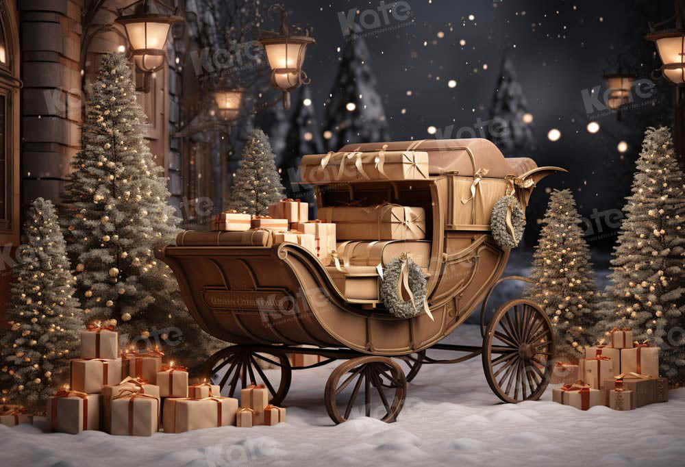 Kate Christmas Gifts in Car Outdoor Backdrop Designed by Emetselch - Kate Backdrop AU