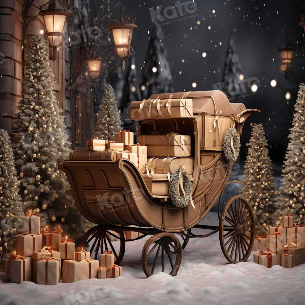 Kate Christmas Gifts in Car Outdoor Backdrop Designed by Emetselch - Kate Backdrop AU