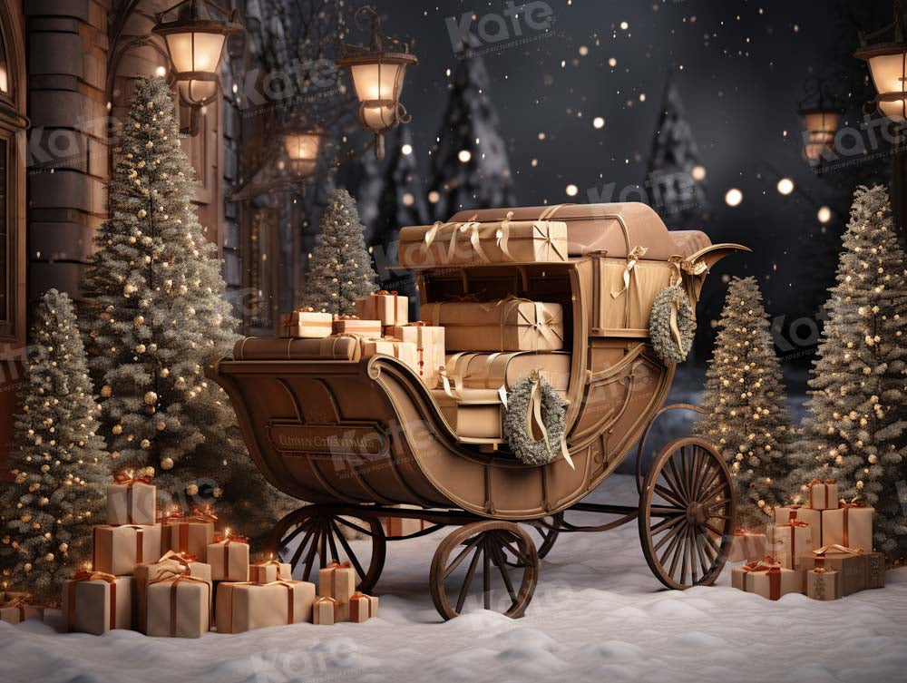 Kate Christmas Gifts in Car Outdoor Backdrop Designed by Emetselch - Kate Backdrop AU