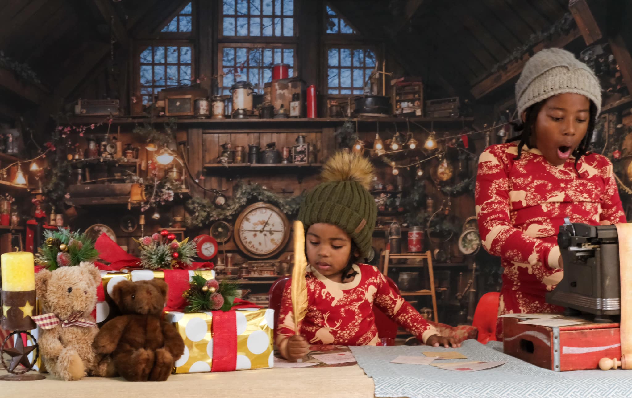 Kate Christmas Santa House Backdrop Designed by Emetselch - Kate Backdrop AU