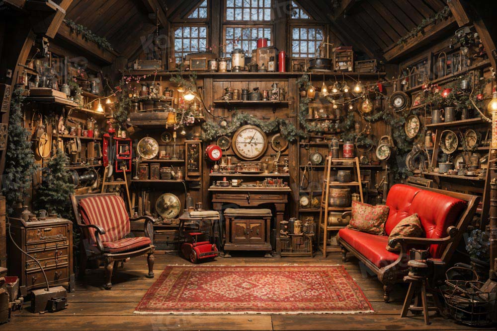 Kate Christmas Santa House Backdrop Designed by Emetselch - Kate Backdrop AU