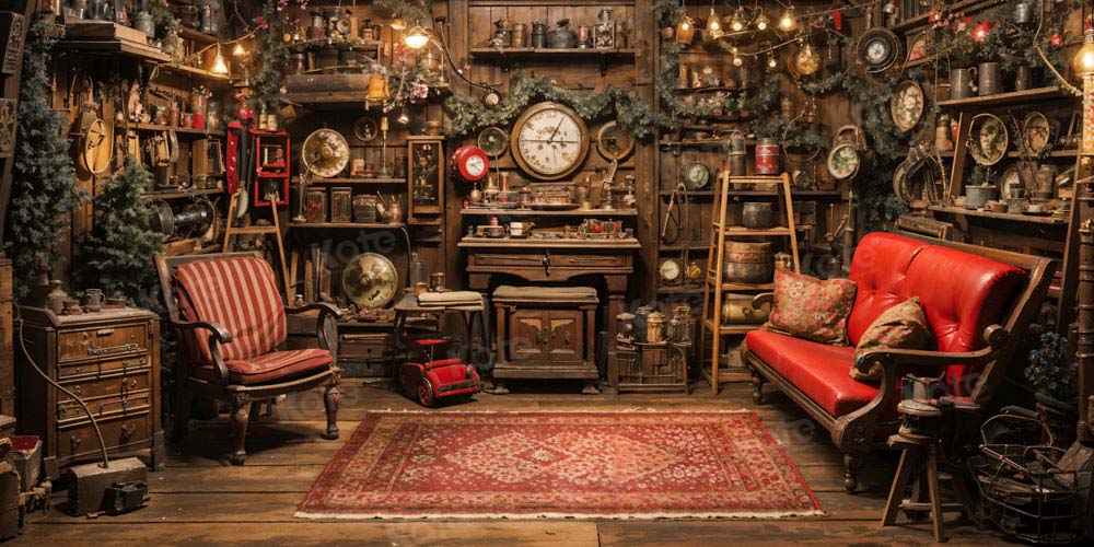 Kate Christmas Santa House Backdrop Designed by Emetselch - Kate Backdrop AU