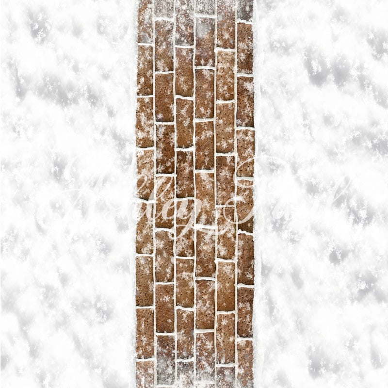 Kate Gingerbread House Floor Mat Backdrop Designed by Ashley Paul - Kate Backdrop AU