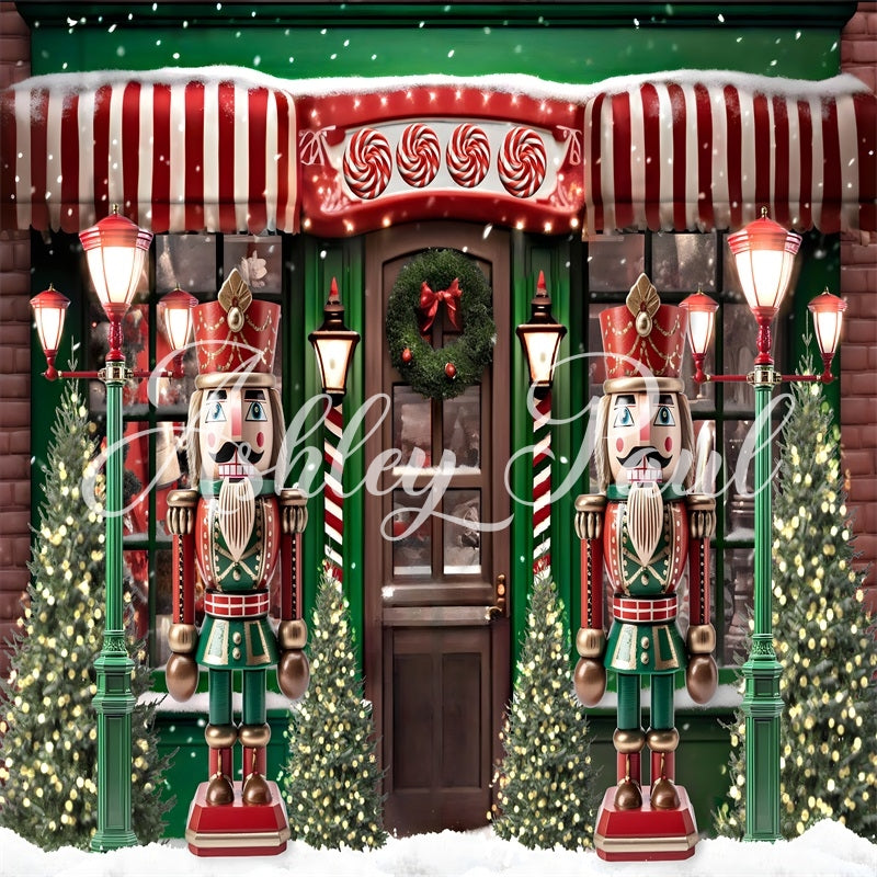 Kate Christmas Nutcracker House Backdrop Designed by Ashley Paul - Kate Backdrop AU