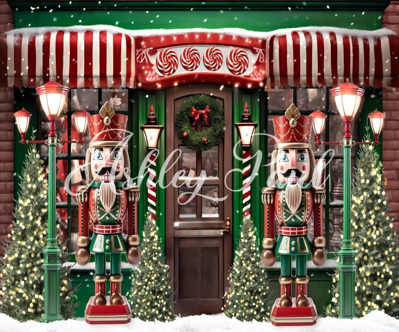 Kate Christmas Nutcracker House Backdrop Designed by Ashley Paul - Kate Backdrop AU