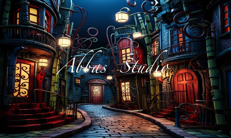 Kate Halloween Town Backdrop Designed by Abbas Studio - Kate Backdrop AU