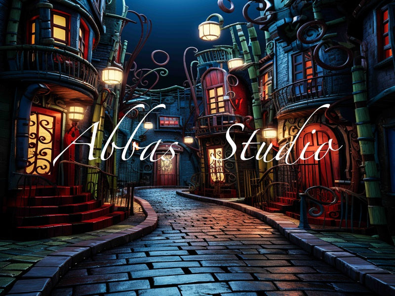 Kate Halloween Town Backdrop Designed by Abbas Studio - Kate Backdrop AU