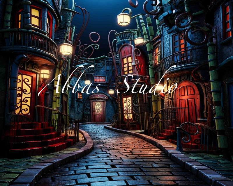 Kate Halloween Town Backdrop Designed by Abbas Studio - Kate Backdrop AU