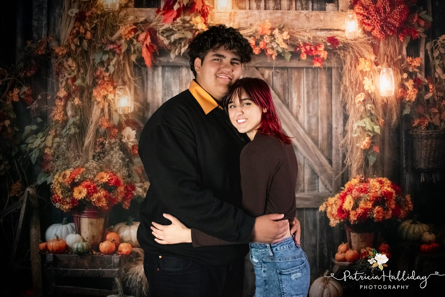 Kate Autumn Leaves Retro Barn Backdrop Designed by Emetselch - Kate Backdrop AU