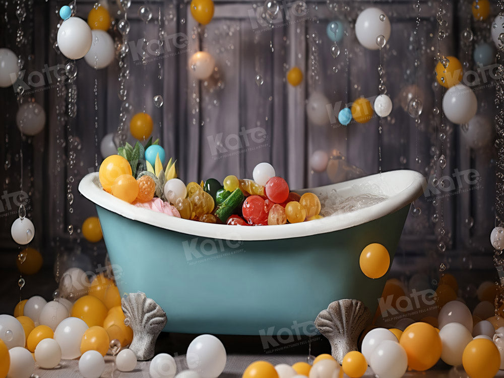 Kate Baby Shower Bubble Backdrop for Photography - Kate Backdrop AU