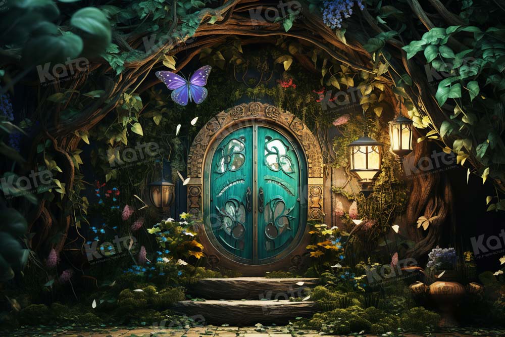 Kate Summer Butterfly Door Backdrop Designed by Chain Photography - Kate Backdrop AU