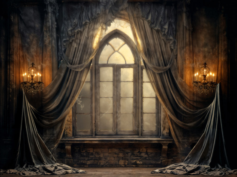 Kate Halloween Dark Stage Curtain Backdrop Designed by Emetselch - Kate Backdrop AU