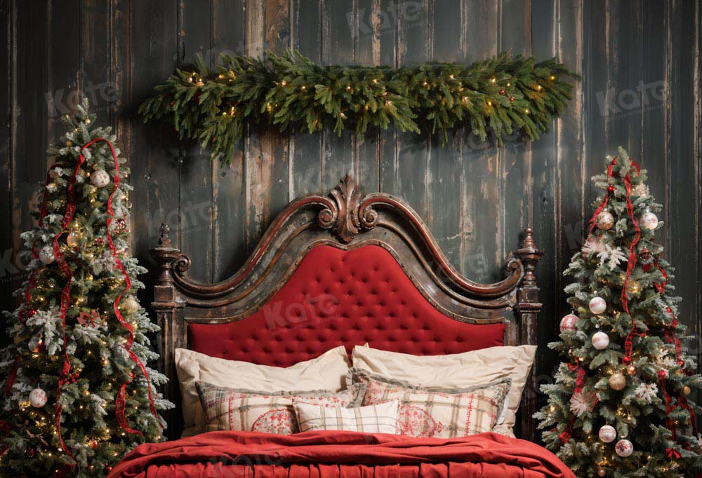 Kate Vintage Christmas Headboard Backdrop Designed by Emetselch - Kate Backdrop AU
