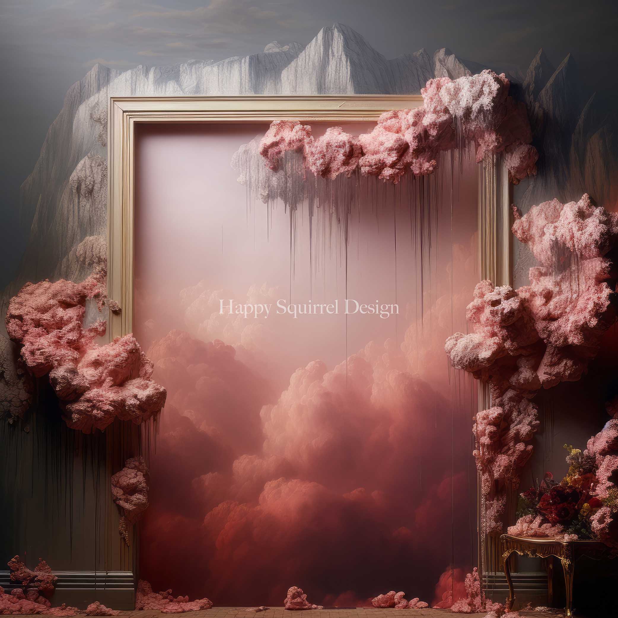 Kate Through the Pink Skies Backdrop Designed by Happy Squirrel Design - Kate Backdrop AU