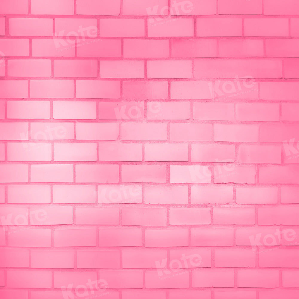 Kate Pink Brick Wall Floor Backdrop Designed by Kate Image - Kate Backdrop AU