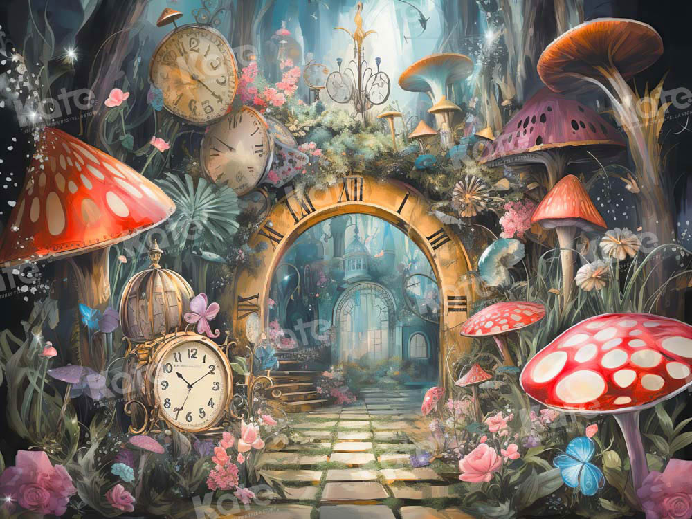 Kate Magic Wonderland Mushroom Backdrop Designed by Chain Photography - Kate Backdrop AU