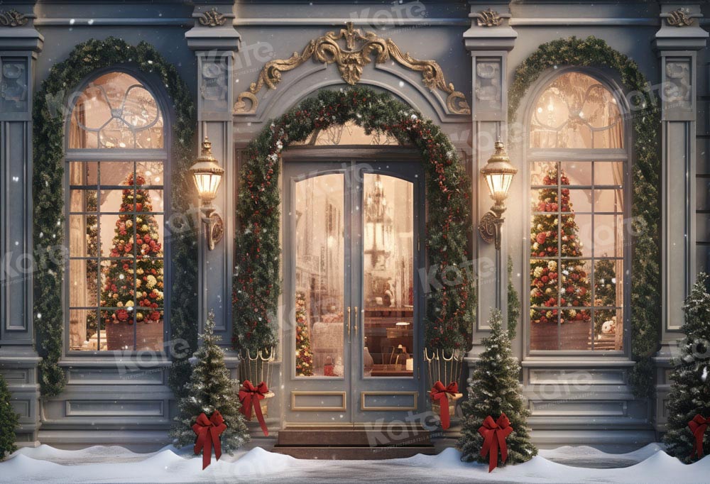 Kate Christmas Snow Shop Backdrop Designed by Emetselch - Kate Backdrop AU