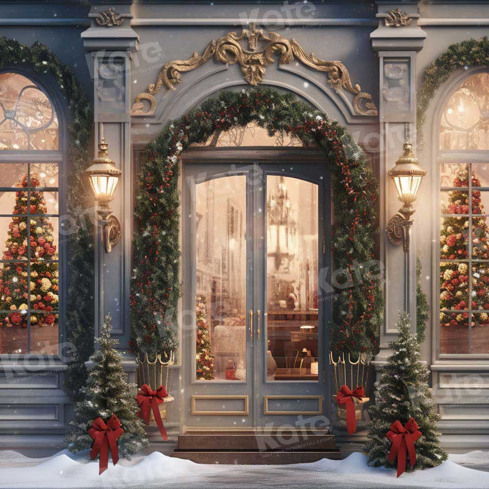 Kate Christmas Snow Shop Backdrop Designed by Emetselch - Kate Backdrop AU