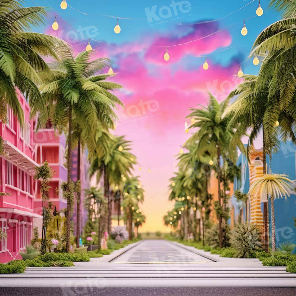 Kate Pink Doll Town Backdrop Designed by Emetselch - Kate Backdrop AU