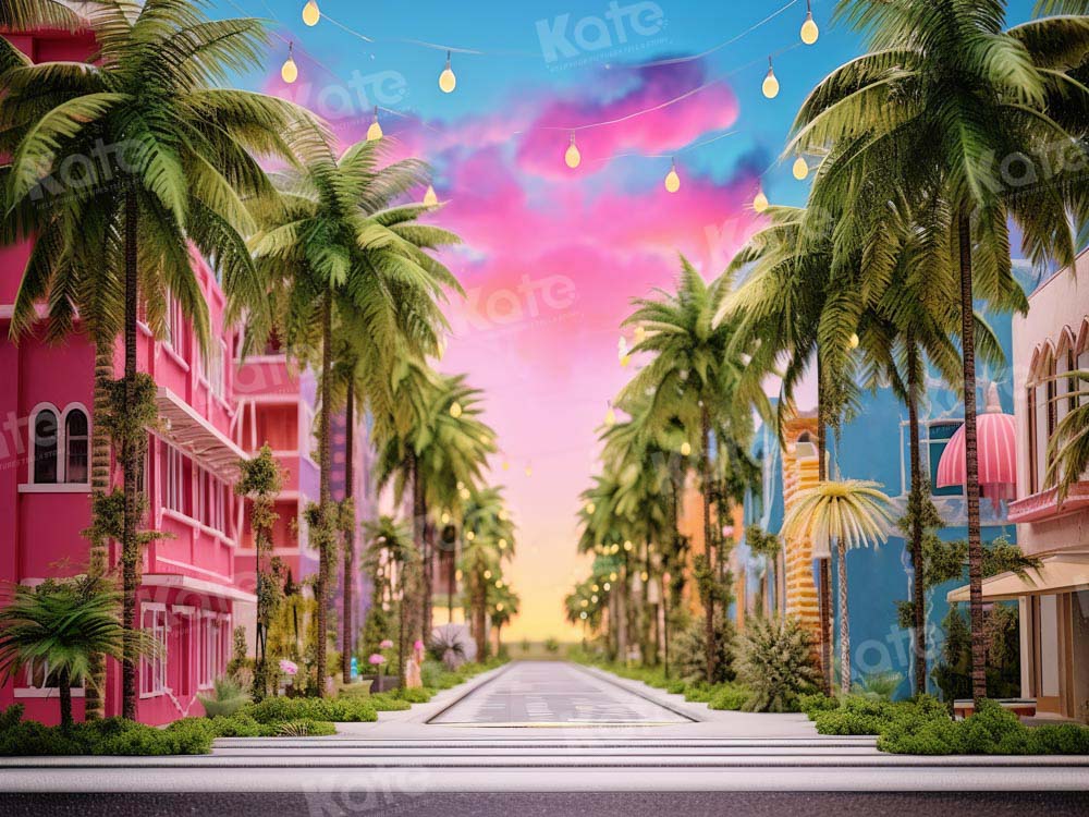 Kate Pink Doll Town Backdrop Designed by Emetselch - Kate Backdrop AU
