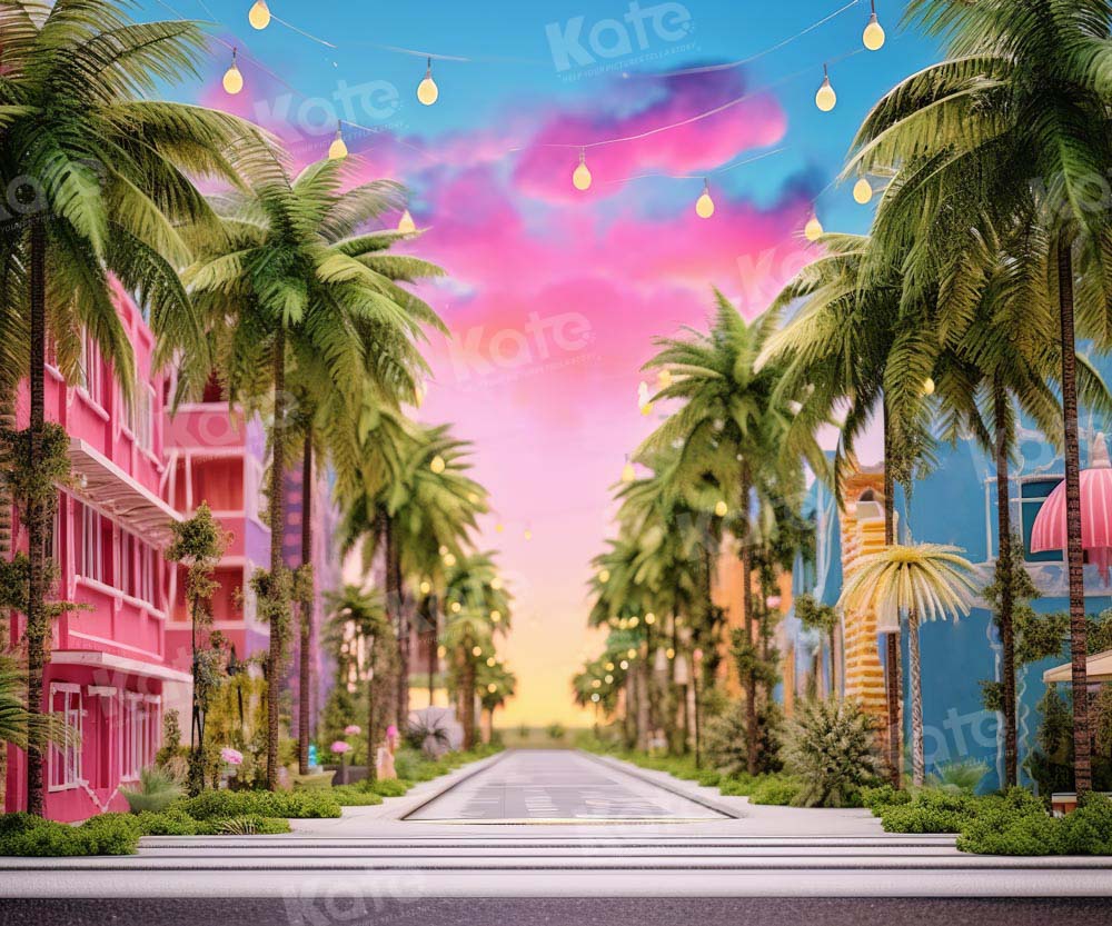 Kate Pink Doll Town Backdrop Designed by Emetselch - Kate Backdrop AU
