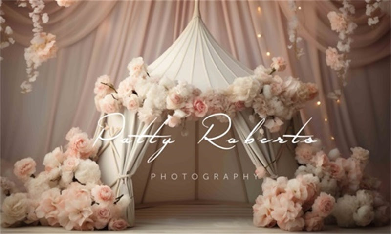 Kate Flower Tent Cake Smash Backdrop Designed by Patty Robertss - Kate Backdrop AU