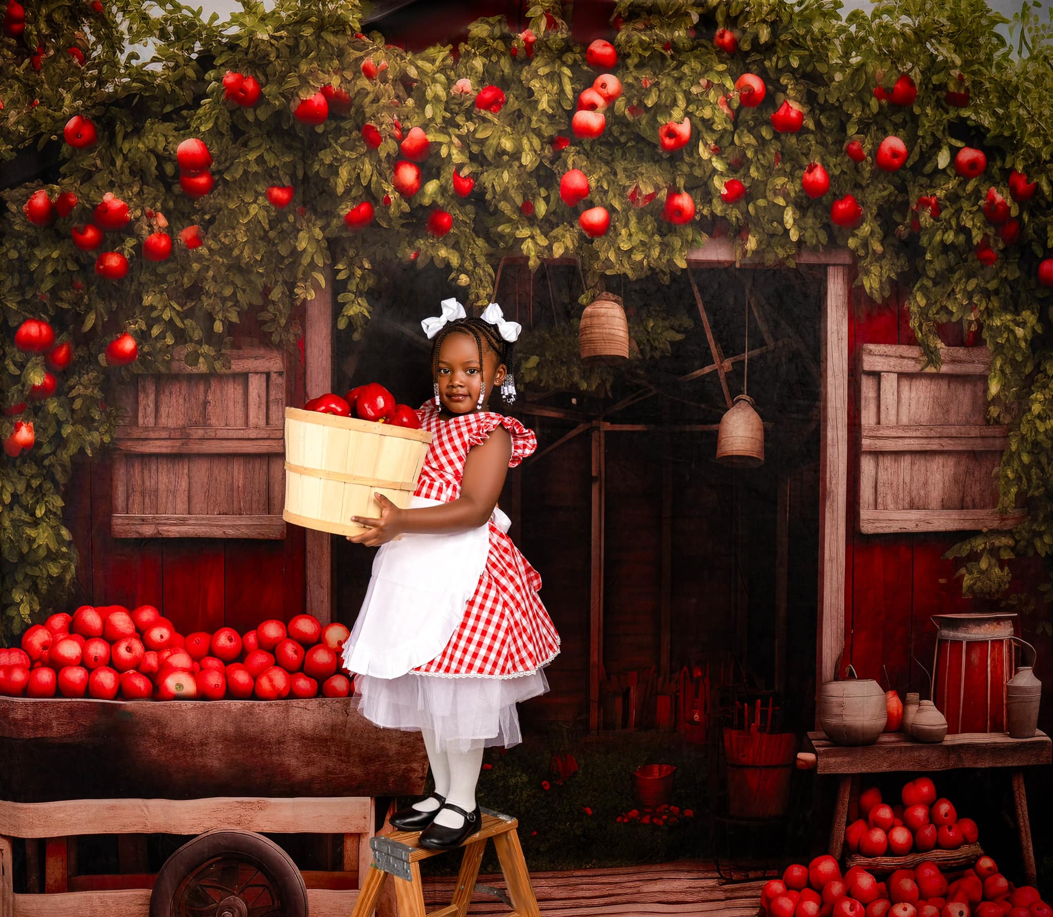 Kate Autumn/Fall Apple Farm Backdrop Designed by Emetselch - Kate Backdrop AU