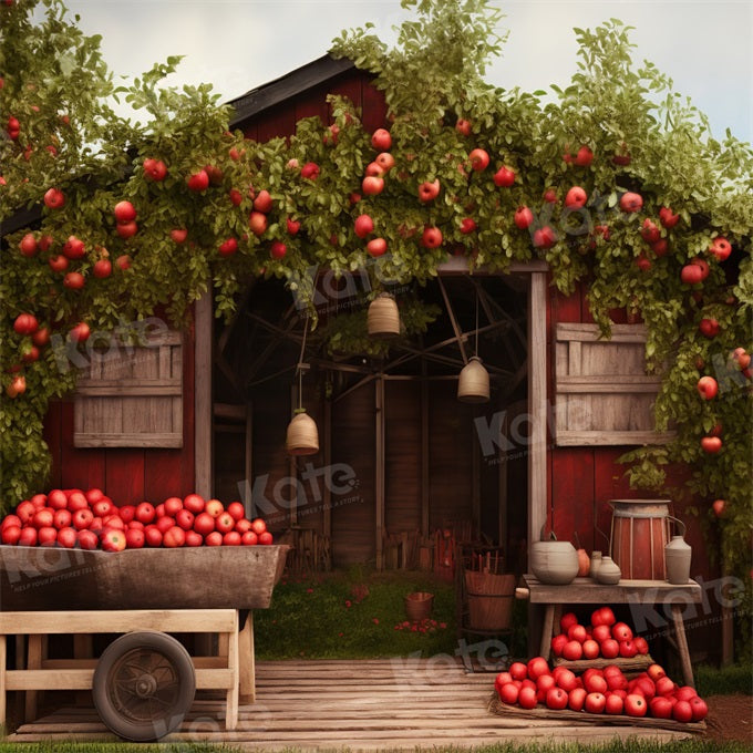 Kate Autumn/Fall Apple Farm Backdrop Designed by Emetselch - Kate Backdrop AU