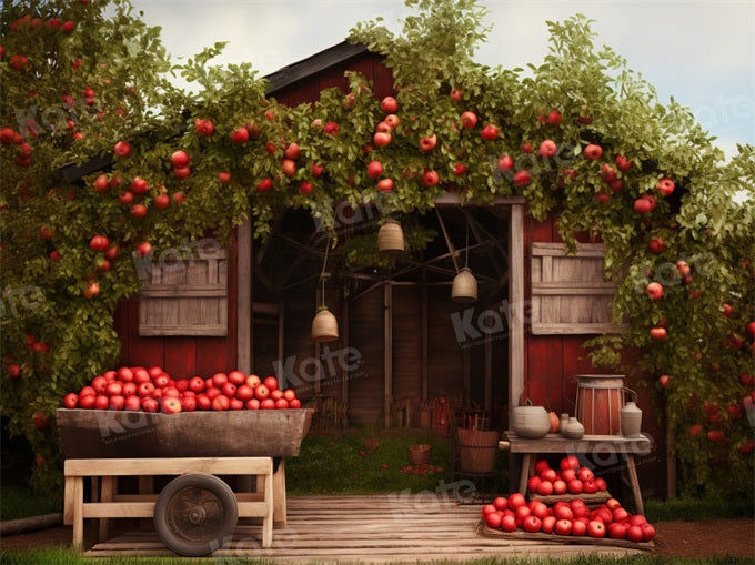Kate Autumn/Fall Apple Farm Backdrop Designed by Emetselch - Kate Backdrop AU