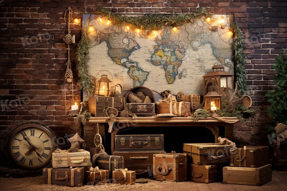 Kate Travel the World Map Backdrop Designed by Emetselch - Kate Backdrop AU