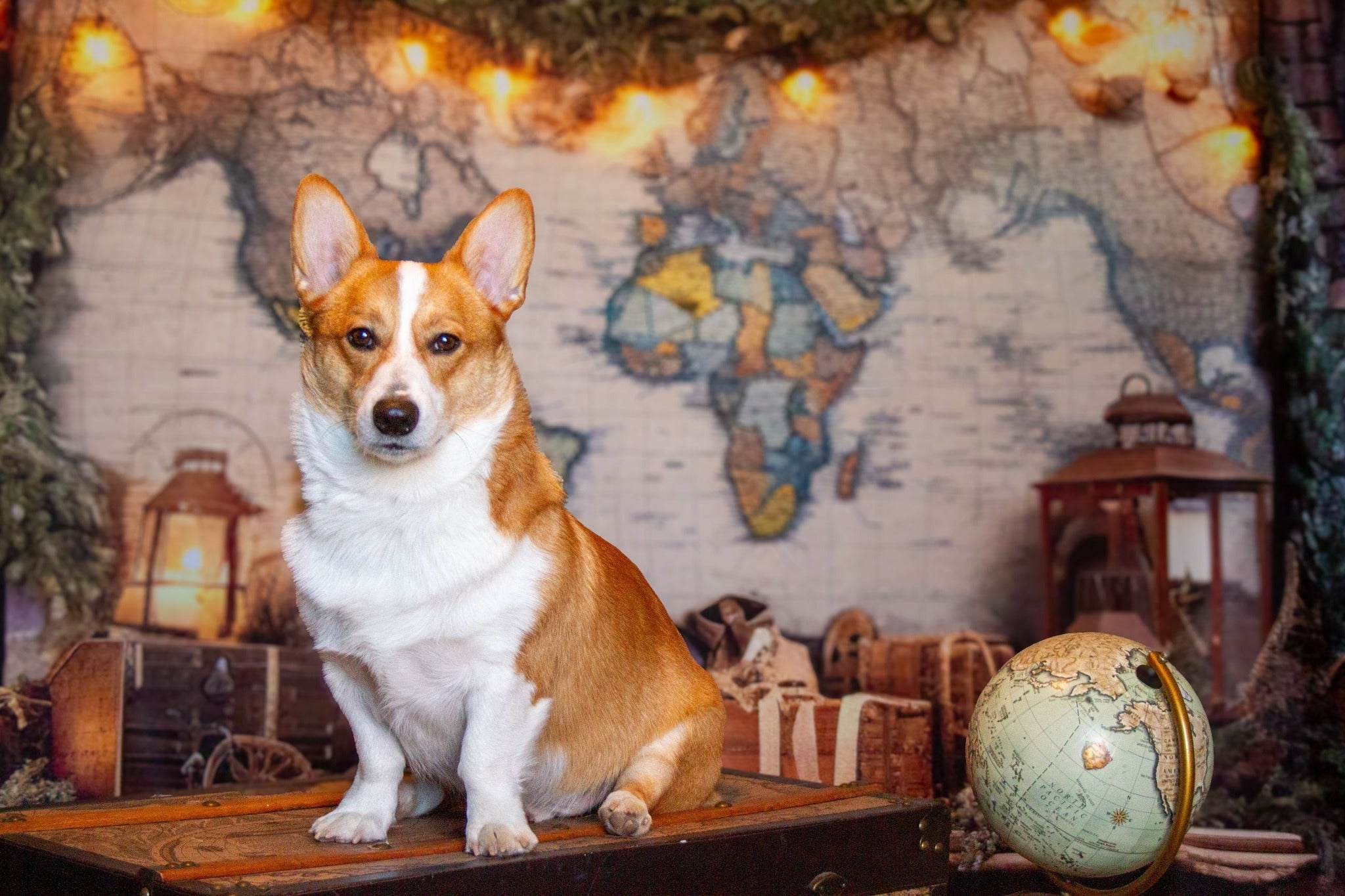 Kate Travel the World Map Backdrop Designed by Emetselch - Kate Backdrop AU