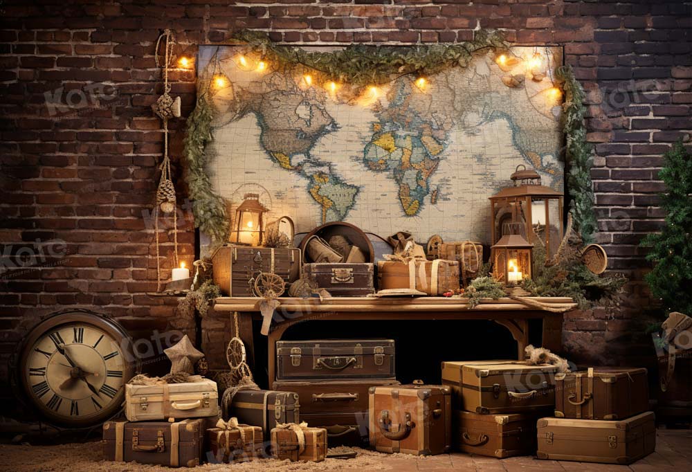 Kate Travel the World Map Backdrop Designed by Emetselch - Kate Backdrop AU