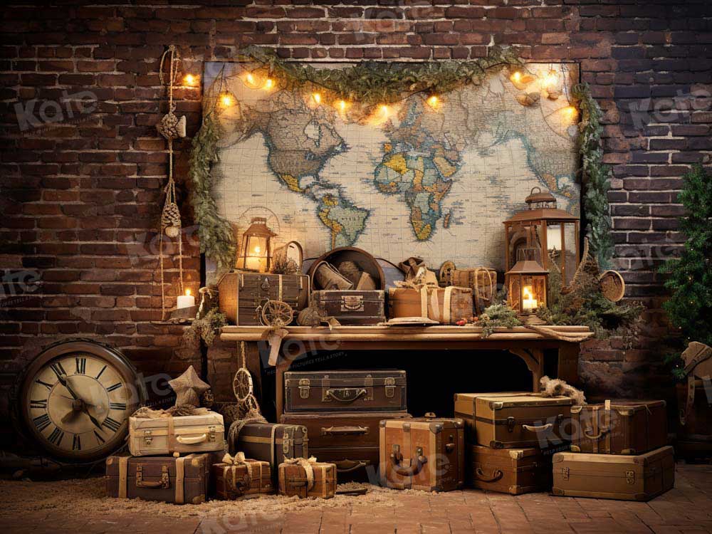 Kate Travel the World Map Backdrop Designed by Emetselch - Kate Backdrop AU