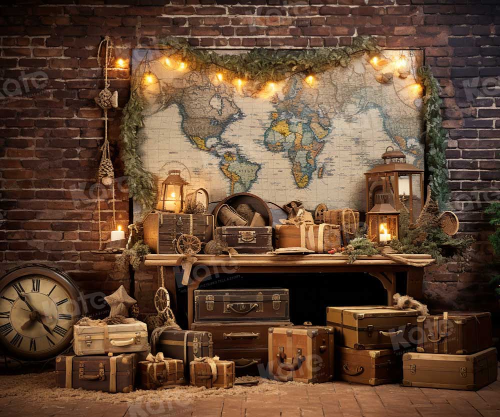 Kate Travel the World Map Backdrop Designed by Emetselch - Kate Backdrop AU
